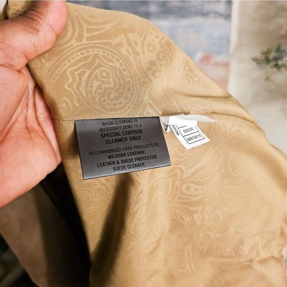 VTG Wilson Tan Suede Genuine leather Jacket. - Picture 7 of 14